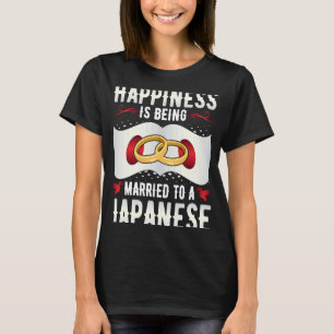 T-shirt Le bonheur est marié à une femme japonaise