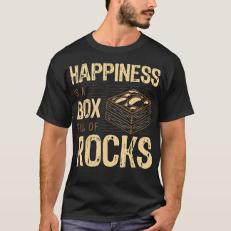 T-shirt Le Bonheur Est Un Bo Plein De Roches Vêtements Lap