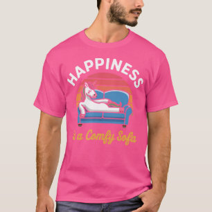 T-shirt Le Bonheur Est Un Canapé Confortable Drôle Relaxan