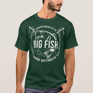 T-shirt Le bonheur est un grand poisson et un témoin amour