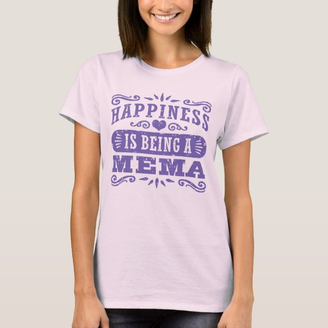 T-shirt Le Bonheur Est Un Mème (Devant)