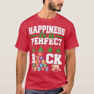 T-shirt Le Bonheur Est Un Parfait RackFunny Pool Billard P