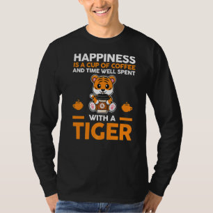 T-shirt Le Bonheur Est Une Coupe De Café Et Le Temps Bien 