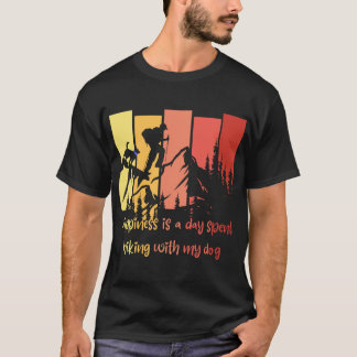 T-shirt Le bonheur est une journée passée à randonnée avec
