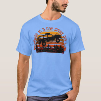 T-shirt Le bonheur est une journée passée hors route Land
