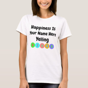 T-shirt Le bonheur hurle le bingo-test