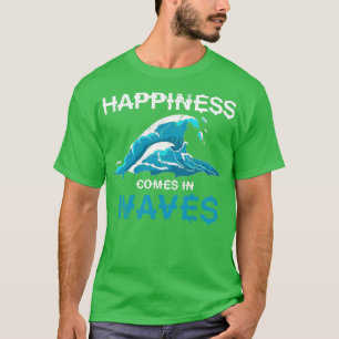 T-shirt Le Bonheur Vient Dans Waves Kiteboarding