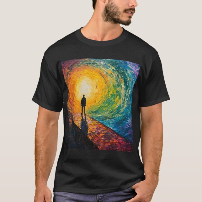T-shirt Le bord de la dimension (Devant)