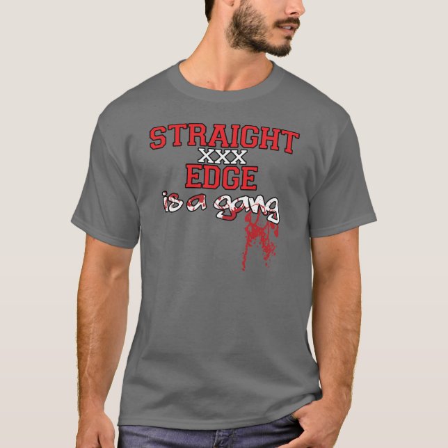 T-shirt Le bord droit est une bande (Devant)