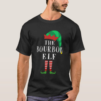 T-shirt Le Bourbon Elf Matching Famille Cadeau de Noël