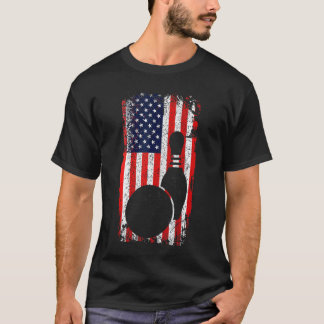 T-shirt Le bowling patriotique est mon sport préféré boule