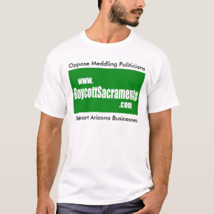 T-shirt Le boycott Sacramento, s'opposent mêler des