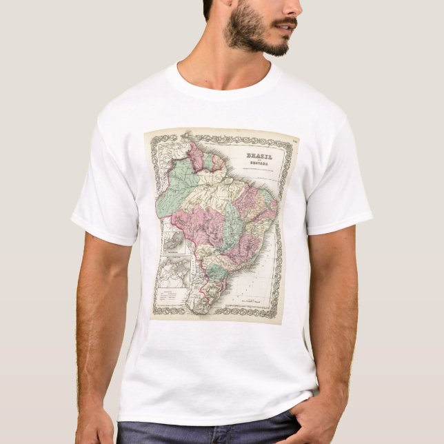 T-shirt Le Brésil et le Guayana (Devant)