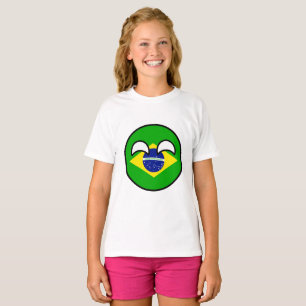 T-shirt Le Brésil Geeky tendant drôle Countryball