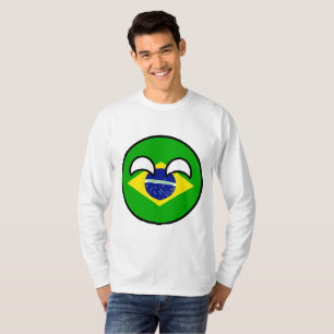 T-shirt Le Brésil Geeky tendant drôle Countryball