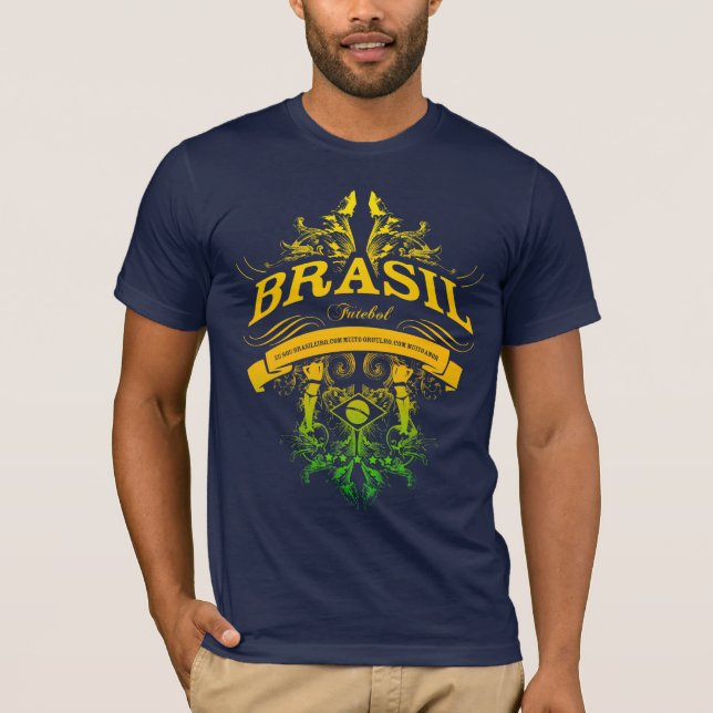 T-shirt Le BRÉSIL - le Brésil Futebol (Devant)