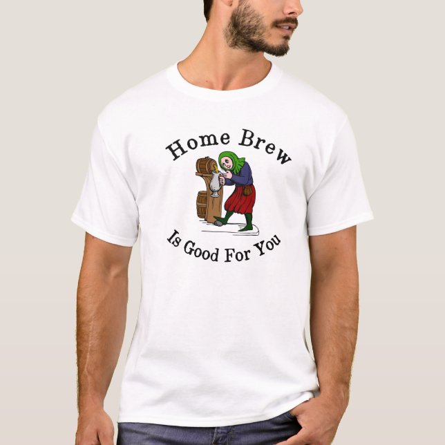 T-shirt Le Brew à la maison est bon pour vous (Devant)