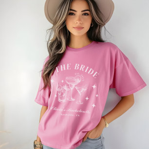 T-shirt Le Bride Travel Hot Pink Cocktail Bachelorette