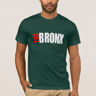 T-shirt Le BRONX_LOGO_png white&red - customisé