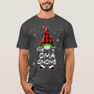 T-shirt Le Buffalo Oma Gnome Plaid Matching Family Christ