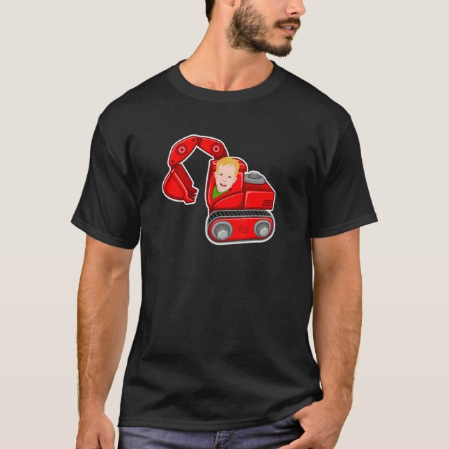 T-shirt Le bulldozer de Jonas (Devant)