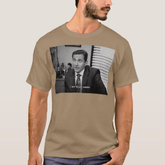 T-shirt Le bureau Michael est mort dans B+W