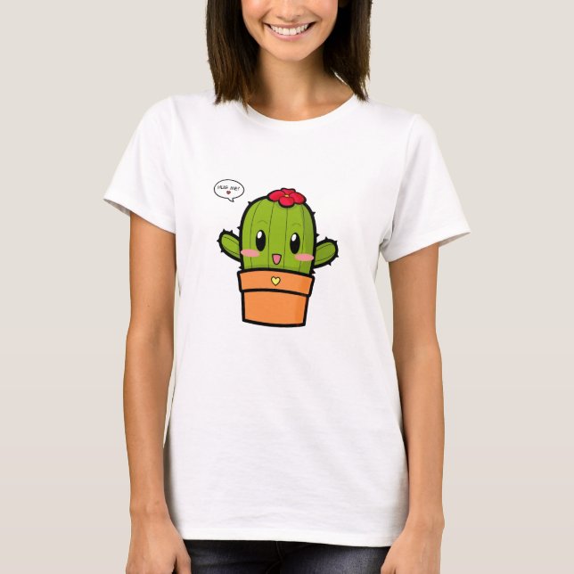 T-shirt Le cactus de Dessus m'étreignent (Devant)