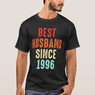 T-shirt Le cadeau de l'époux le mieux depuis 1996 La sall