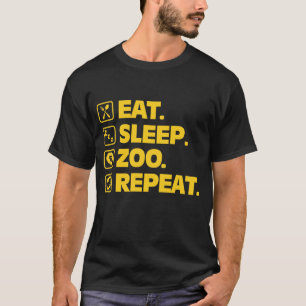 T-shirt Le cadeau drôle de gardien du zoo mangent l'anima