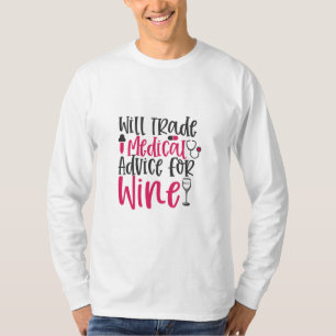 T-shirt Le Cadeau Infirmière Échangera Des Conseils Médica
