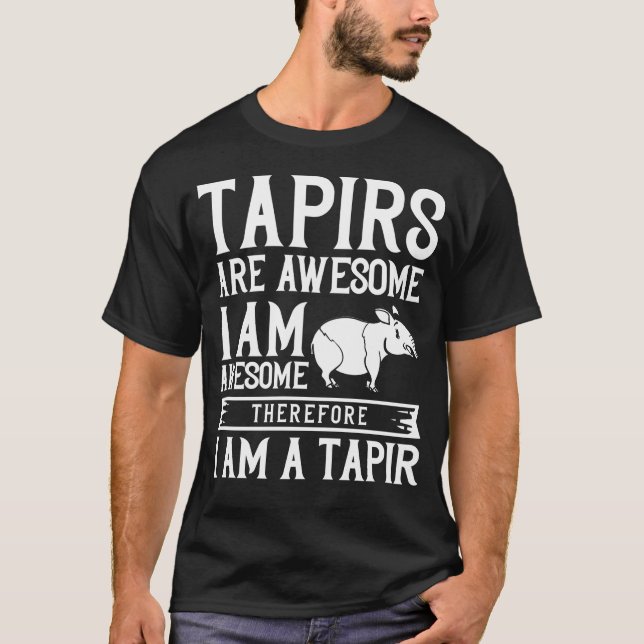 T-shirt Le cadeau Tapir Horse de Malaisie Baby Tapirus (Devant)