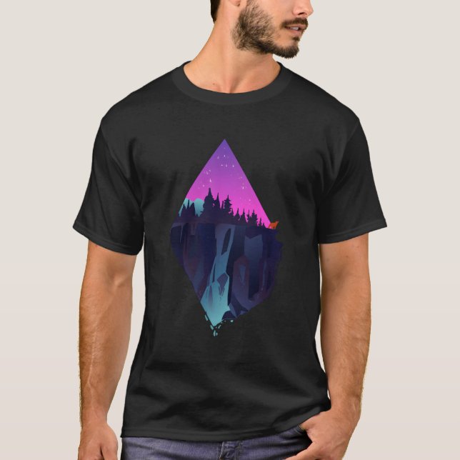 T-shirt Le Cadeau Wilderness Pour Un Camper Extérieur (Devant)