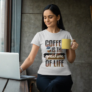 T-shirt Le café est l'essence de la vie amusant café citat