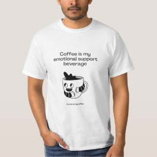 T-shirt Le café est ma boisson de soutien émotionnelle