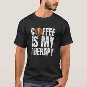 T-shirt Le café est ma thérapie Paresseux Café