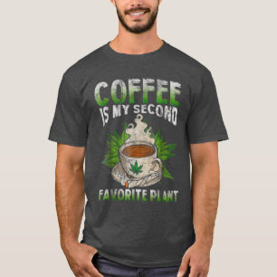 T-shirt Le café est mon deuxième Plante favori