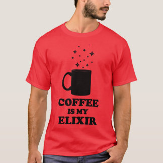 T-shirt Le Café Est Mon Elixir