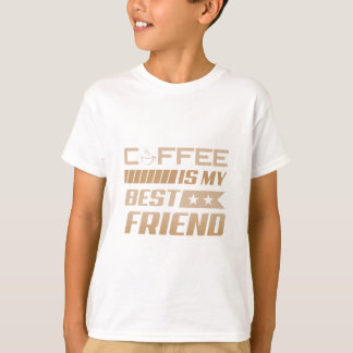 T-shirt Le café est mon meilleur ami – Création de citatio