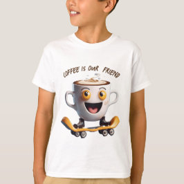 T-shirt le café est notre ami