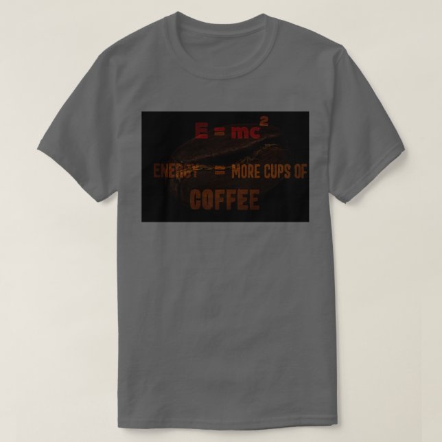 T-shirt le café est relatif (Design devant)