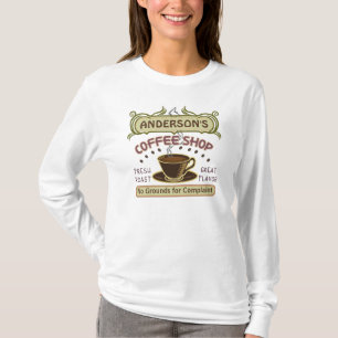 T-shirt Le café-restaurant avec la tasse créent vos