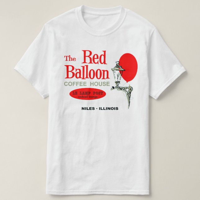 T-shirt Le Café Rouge Balloon, Niles, Illinois (Design devant)