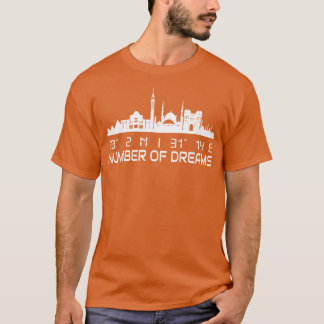 T-shirt Le Caire Skyline Gps Coordonnent L'Egypte