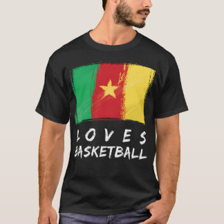 T-shirt Le Cameroun adore le basket-ball