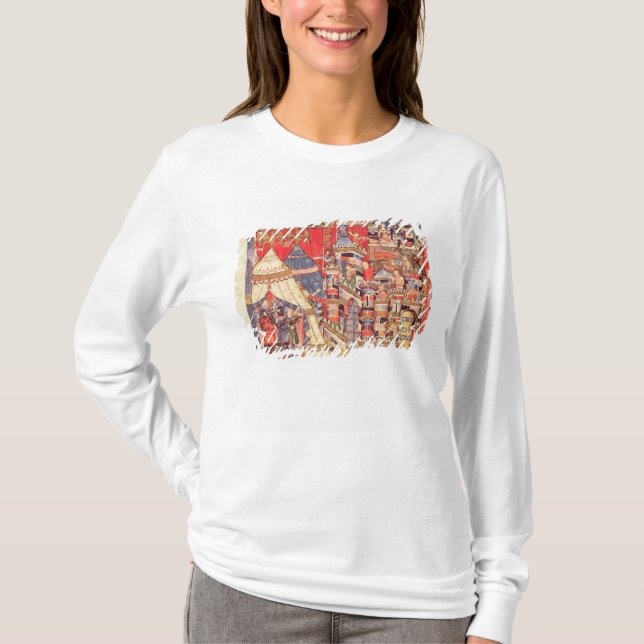 T-shirt Le camp grec et la ville de Troie (Devant)