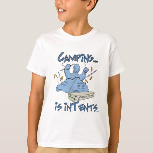 T-shirt Le camping est l'intention