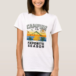 T-shirt Le camping est ma saison préférée