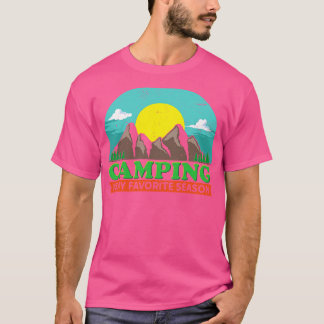 T-shirt Le camping est ma saison préférée