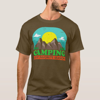 T-shirt Le camping est ma saison préférée