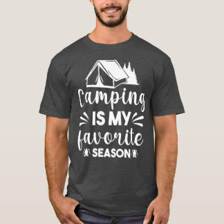 T-shirt Le camping est ma saison préférée